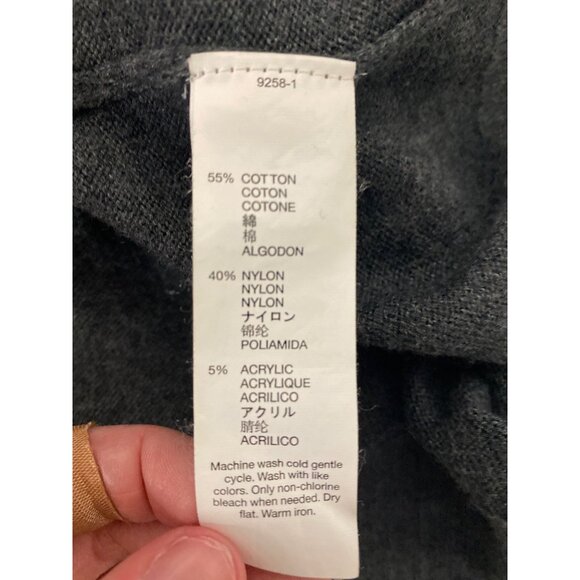 Gap Womens Gray Button-Up Cardigan Sweater L Cotton Blend Made In China - Picture 10 of 10